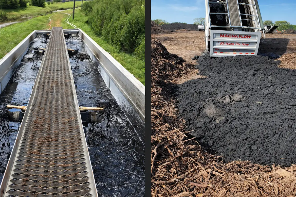 Hauling and disposal coordination for dewatered sludge and solids